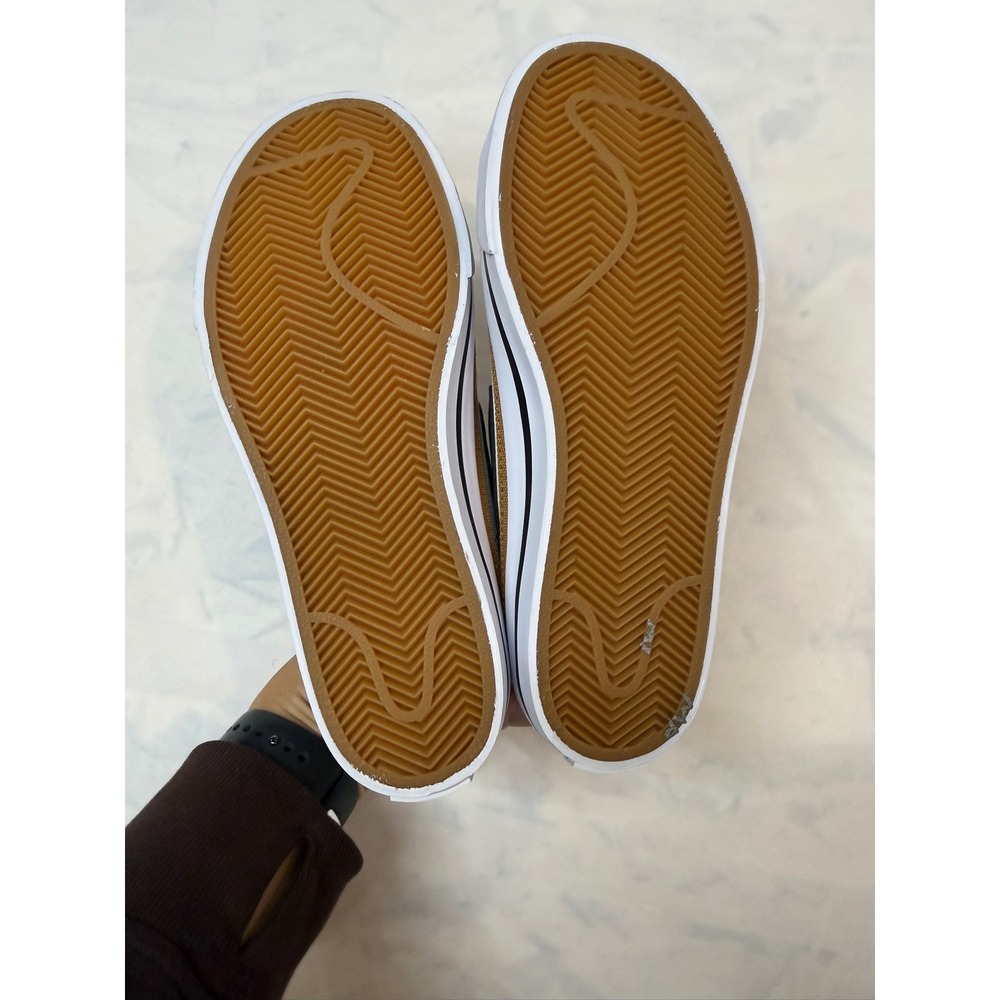 NIKE $60 New Youth 2 White Black Court Legacy Adjustable Strap Casual Sneakers - Picture 4 of 10